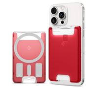 Spigen Classic C1 MagFit Portafoglio (3 carte) Magsafe Wallet Magnetico Portacarte Compatibile con iPhone 17/16/15/14/13/12 Modelle, Accessori MagSafe - Ruby