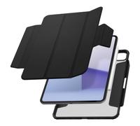 Spigen Cover AirSkin Pro Compatibile con iPad Pro 11 pollici M5 (2025) / M4 (2024) con coperchio magnetico staccabile, retro trasparente e portamatite - Nero