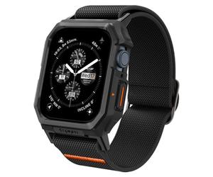 Spigen Cover con Cinturino Lite Fit Pro Compatibile con Apple Watch Serie 9/8/7 45mm e Series per 6/SE/5/4 44mm - Nero Opaco