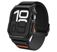 Spigen Cover con Cinturino Lite Fit Pro in Nylon Compatibile con Apple Watch Series 11/10 46mm (2025/2024) - Nero Opaco