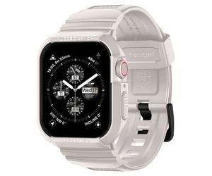 Spigen Cover con Cinturino Rugged Armor Pro Compatibile con Apple Watch Series per 9/8/7 45mm e Series per 6/SE/5/4 44mm - Dune Beige