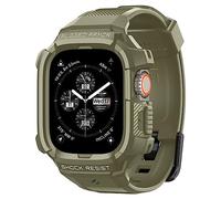 Spigen Cover con Cinturino Rugged Armor Pro Compatibile con Apple Watch Ultra 3 49mm (2025) e Apple Watch Ultra 2/1 - Vintage Khaki