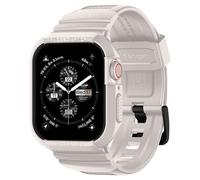 Spigen Cover con Cinturino Rugged Armor Pro in TPU Compatibile con Apple Watch Series per 9/8/7 45mm e Series per 6/SE/5/4 44mm - Dune Beige
