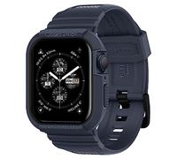 Spigen Cover con Cinturino Rugged Armor Pro in TPU Compatibile con Apple Watch Series per 9/8/7 45mm e Series per 6/SE/5/4 44mm - Charcoal Gray