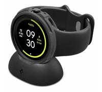 Spigen Cover Liquid Air Compatibile con Google Pixel Watch 4 45mm (2025) con Stand di Ricarica - Nero Opaco