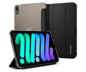 Spigen Cover Liquid Air Folio Compatibile con iPad mini 7 (2024) / iPad mini 6 Generazione 8.3 polici (2021) - Nero