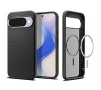 Spigen Cover Liquid Air MagFit Compatibile con Google Pixel 10/10 Pro, Supporto MagSafe e Pixelsnap - Nero Opaco