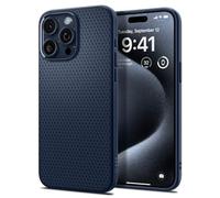 Spigen Cover Liquid Air Compatibile con iPhone 15 Pro - Blu Notte