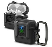 Spigen Cover Lock Fit Compatibile con AirPods 4 (2024), Custodia AirPods 4 - Nero Opaco