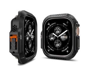 Spigen Cover Lock Fit Compatibile con Apple Watch Ultra 3 49mm (2025) e Apple Watch Ultra 2/1 - Nero