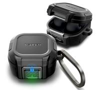Spigen Cover Lock Fit Compatibile con Samsung Galaxy Buds 2 PRO, Galaxy Buds PRO, Galaxy Buds 2, Galaxy Buds Live - Nero