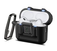 Spigen Cover Lock Fit Compatible con AirPods Pro 3 (3a Generazione 2025) con Moschettone, Custodia AirPods Pro 3 - Nero Opaco