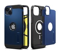 Spigen Cover Magnetica Tough Armor MagFit Compatibile con iPhone 14 - Blu Notte