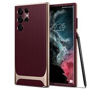 Spigen Cover Neo Hybrid Compatibile con Samsung Galaxy S22 Ultra 5G - Borgogna