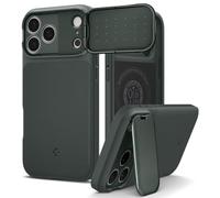 Spigen Cover per iPhone 17 Pro, Optik Armor MagFit, Compatibile con MagSafe [Protezione Fotocamera] - Abisso Verde