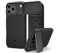 Spigen Cover per iPhone 17 Pro Max, Optik Armor MagFit, Compatibile con MagSafe [Protezione Fotocamera] - Nero Opaco
