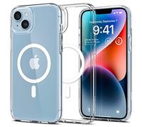 Spigen Cover per iPhone 14, Ultra Hybrid MagFit, Compatibile con MagSafe - Clear White