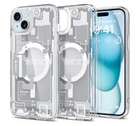 Spigen Cover per iPhone 15 Plus, Ultra Hybrid MagFit, Compatibile con MagSafe - ZeroOne White