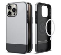 Spigen Cover per iPhone 15 Pro Max, Style Armor MagFit, Compatibile con MagSafe - Argento Classico