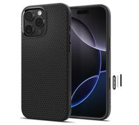 Spigen Cover per iPhone 16 Pro, Liquid Air T MagFit [Copertura abilitata per il Controllo fotocamera] Compatibile con MagSafe - Nero Opaco