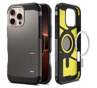 Spigen Cover per iPhone 16 Pro Max, Tough Armor (AI) MagFit, Compatibile con MagSafe - Grigio