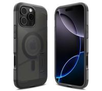 Spigen Cover per iPhone 16 Pro Max, Tough Armor T (AI) MagFit [Copertura abilitata per il Controllo fotocamera], Compatibile con MagSafe - Frost Black