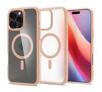 Spigen Cover per iPhone 16 Pro, Ultra Hybrid MagFit, Compatibile con MagSafe - Frost Titanio Rosa