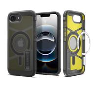 Spigen Cover per iPhone 16e, Tough Armor (AI) MagFit, Compatibile con Accessori MagSafe - Frost Black