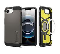 Spigen Cover per iPhone 16e, Tough Armor (AI) MagFit, Compatibile con Accessori MagSafe - Grigio