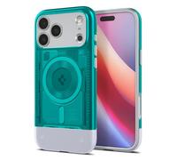Spigen Cover per iPhone 17 Pro Max, Classic C1 MagFit, Compatibile con MagSafe - Bondi Blu