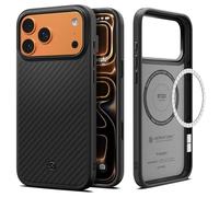 Spigen Cover per iPhone 17 Pro Max, Enzo Aramid T MagFit, Compatibile con MagSafe - Black Black