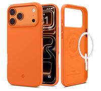 Spigen Cover per iPhone 17 Pro Max, Silicone Fit MagFit, Compatibile con MagSafe - Cosmic Orange