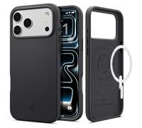Spigen Cover per iPhone 17 Pro Max, Silicone Fit MagFit, Compatibile con MagSafe - Nero