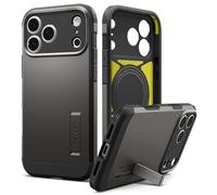 Spigen Cover per iPhone 17 Pro Max, Tough Armor T MagFit, Compatibile con MagSafe - Grigio