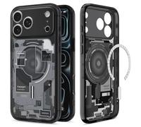 Spigen Cover per iPhone 17 Pro Max, Ultra Hybrid MagFit, Compatibile con MagSafe [Tecnologia DuraClear] - Zero One Black