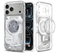 Spigen Cover per iPhone 17 Pro Max, Ultra Hybrid MagFit, Compatibile con MagSafe [Tecnologia DuraClear] - Zero One White