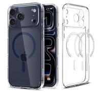 Spigen Cover per iPhone 17 Pro Max, Ultra Hybrid MagFit, Compatibile con MagSafe [Tecnologia DuraClear] - Clear Blu Profondo