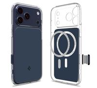 Spigen Cover per iPhone 17 Pro Max, Ultra Hybrid T MagFit, Compatibile con MagSafe [Tecnologia DuraClear] - Blu Opaco