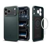 Spigen Cover per iPhone 17 Pro, Thin Fit MagFit, Compatibile con MagSafe - Abisso Verde