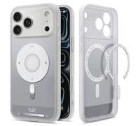 Spigen Cover per iPhone 17 Pro, Ultra Hybrid MagFit, Compatibile con MagSafe - Argento Classico
