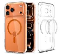 Spigen Cover per iPhone 17 Pro, Ultra Hybrid MagFit, Compatibile con MagSafe [Tecnologia DuraClear] - Clear Arancione