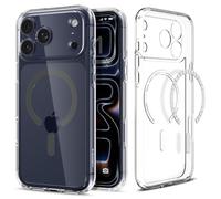 Spigen Cover per iPhone 17 Pro, Ultra Hybrid MagFit, Compatibile con MagSafe [Tecnologia DuraClear] - Clear Graphite
