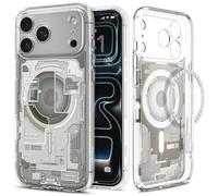 Spigen Cover per iPhone 17 Pro, Ultra Hybrid MagFit, Compatibile con MagSafe [Tecnologia DuraClear] - Zero One Natural Titanium