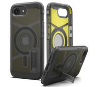 Spigen Cover per iPhone 17e / iPhone 16e, Tough Armor (AI) MagFit, Compatibile con Accessori MagSafe - Frost Black