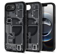 Spigen Cover per iPhone 17e / iPhone 16e, Ultra Hybrid MagFit, Compatibile con Accessori MagSafe - Zero One Black