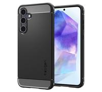 Spigen Cover Rugged Armor Compatibile con Samsung Galaxy A55 5G - Nero Opaco