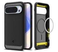 Spigen Cover Rugged Armor MagFit Compatibile con Google Pixel 10 Pro XL, Supporto MagSafe e Pixelsnap - Nero Opaco