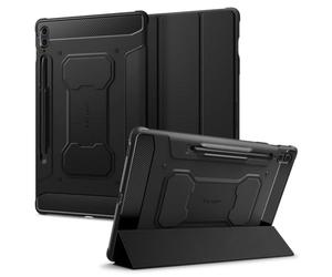 Spigen Cover Rugged Armor Pro Compatibile con Samsung Galaxy Tab S9 FE Plus + (2023) - Nero