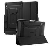 Spigen Cover Rugged Armor Pro Compatibile con Samsung Galaxy Tab S11 (2025), Trifold Folio Supporto Custodia con Supporto Multi-angolo, Funzione di auto-sveglia/sonno - Nero