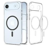Spigen Cover Slim per iPhone Air, Air Skin Hybrid MagFit, Custodia Ultra Sottile Compatibile con MagSafe - Clear Graphite